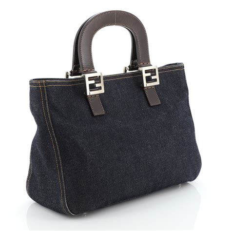 fendi vintage denim bag